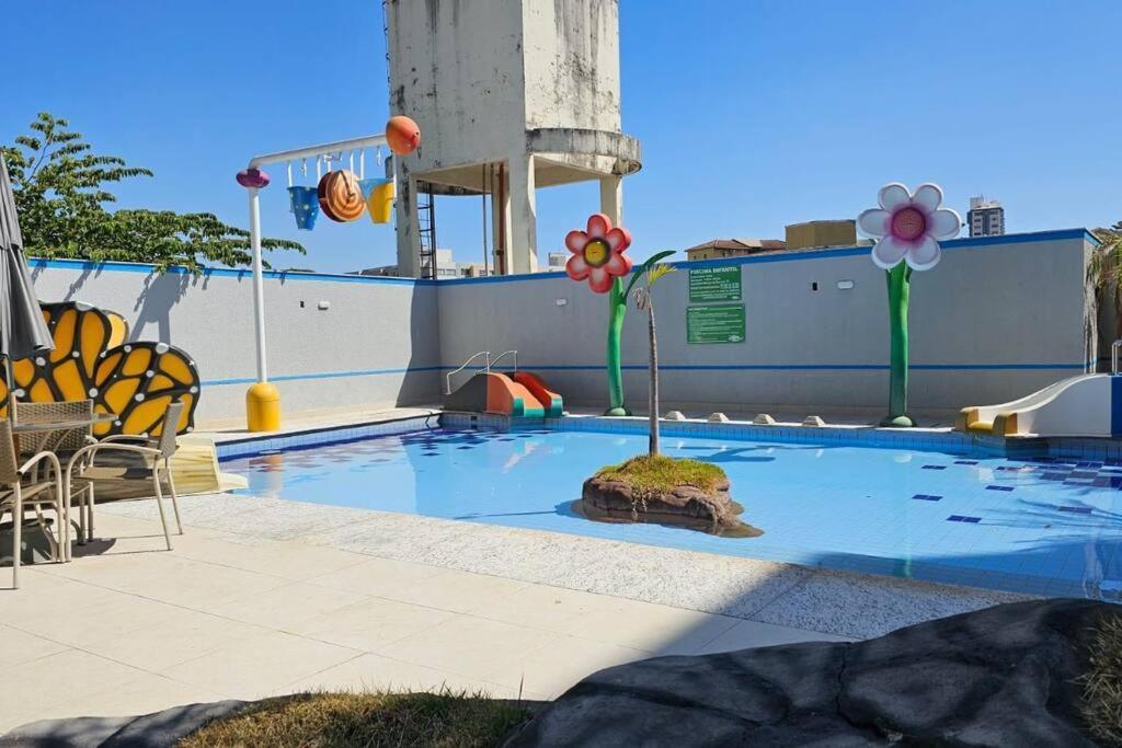 Lindo Flat Ao Lado Do Hot Park